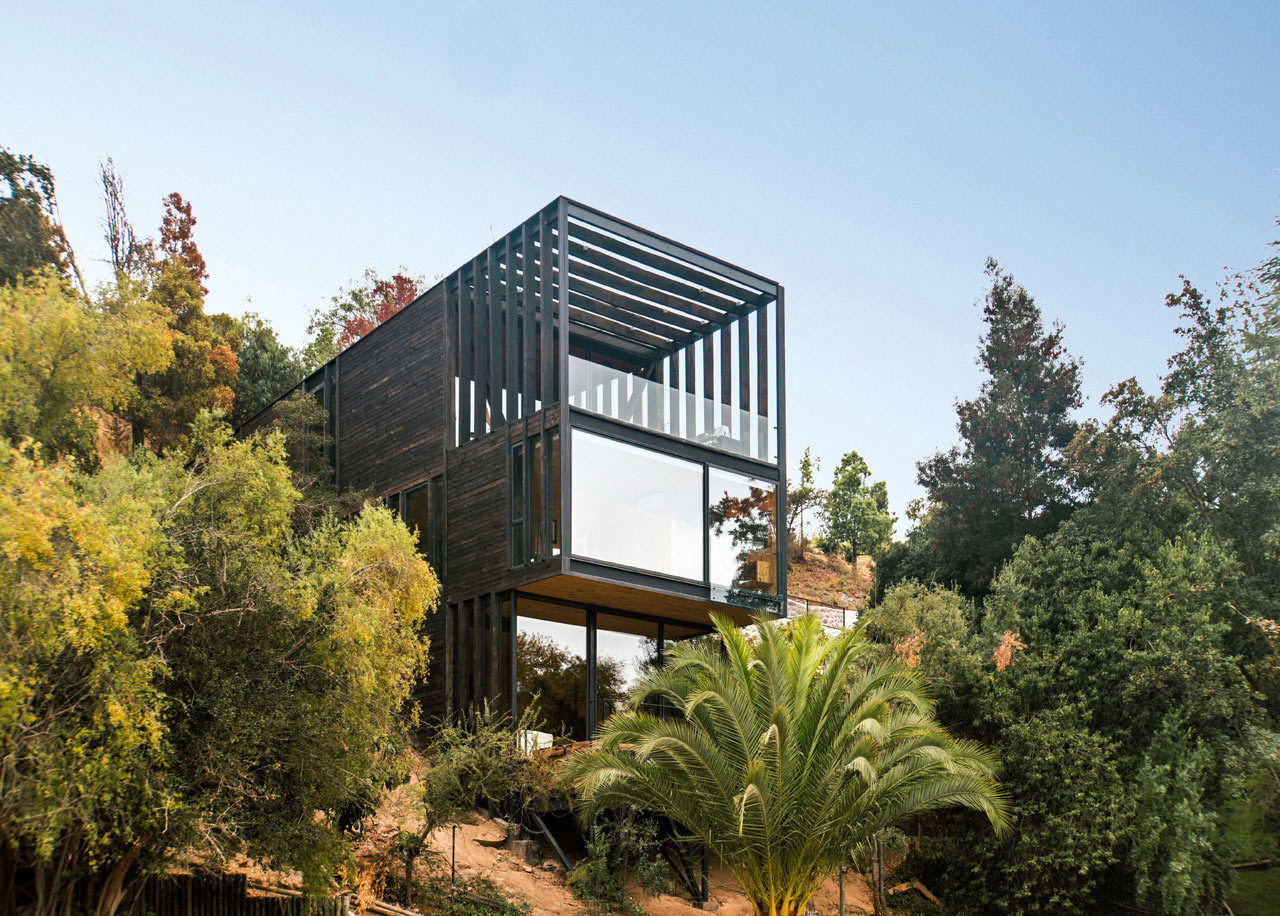 hillside，wood，Live at home，house，Xu Rudolph，Slope House，