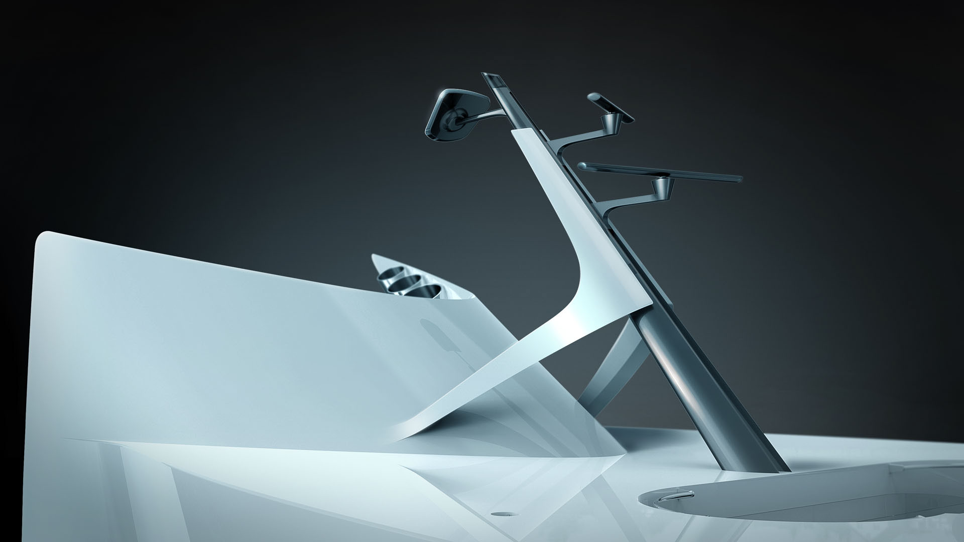 Future super yacht，L'Amage，yacht，industrial design，Monaco Yacht，