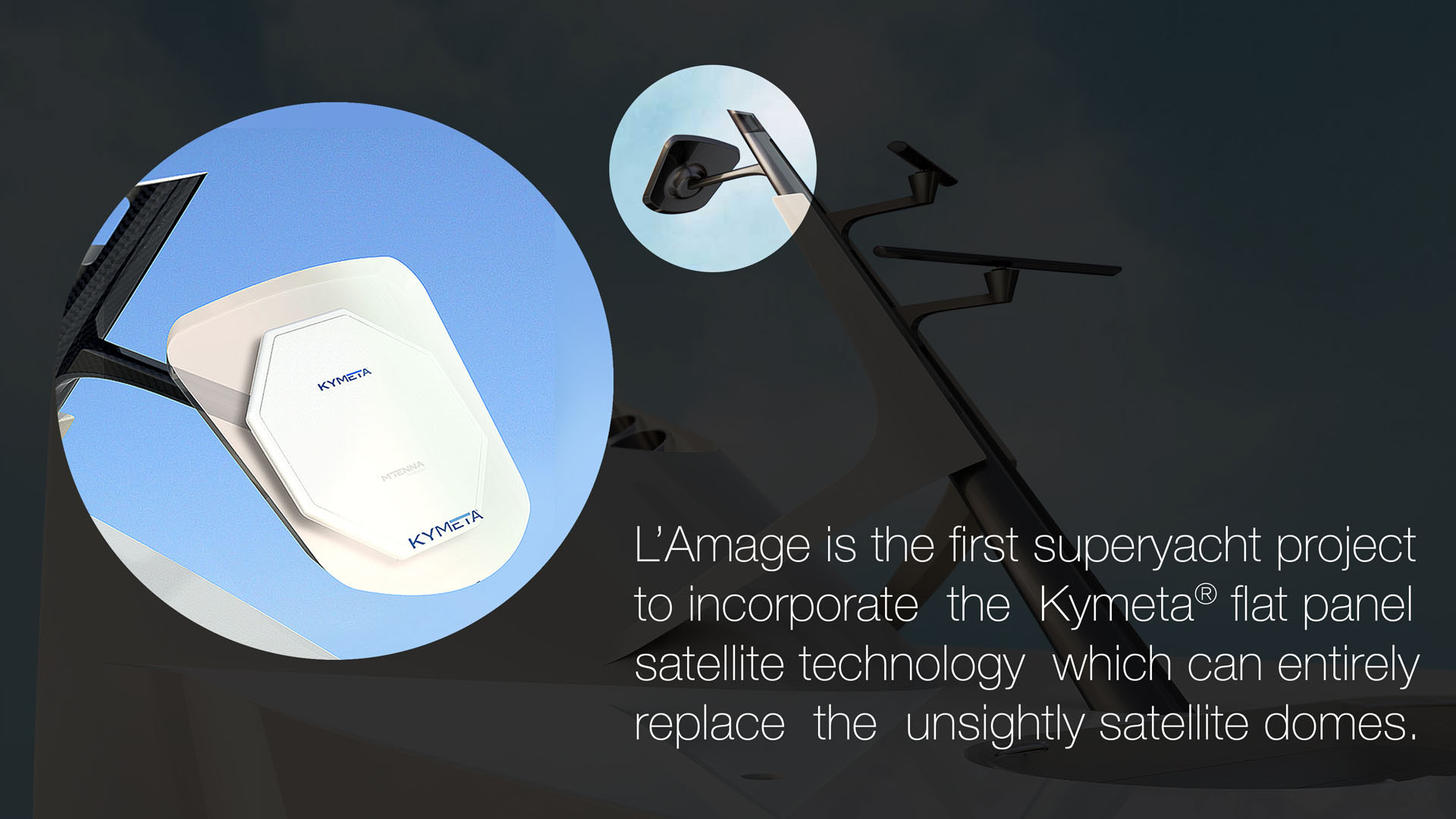 Future super yacht，L'Amage，yacht，industrial design，Monaco Yacht，