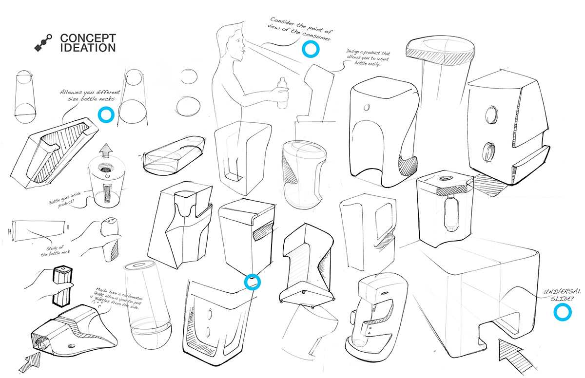 Touch screen design，Water bottle reuse，Small，Bian Jie，product design，