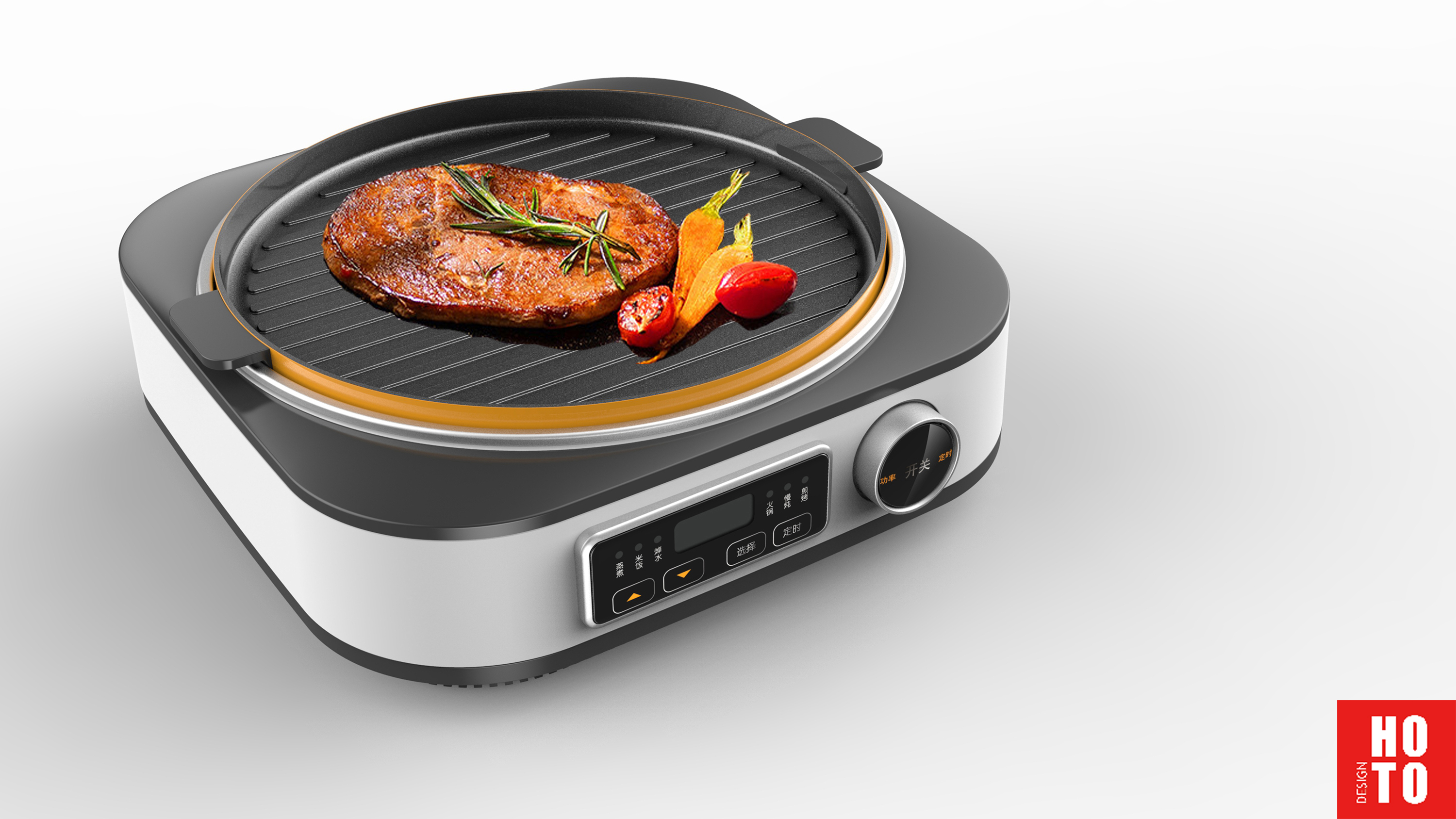 Hot pot, lifting, frying,，