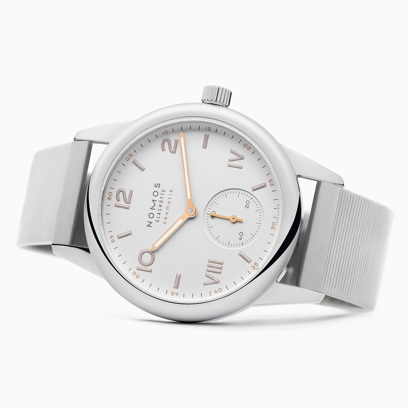 白色，腕表，格拉斯-尤特，校园手表，NOMOS Glashütte，自动手表，