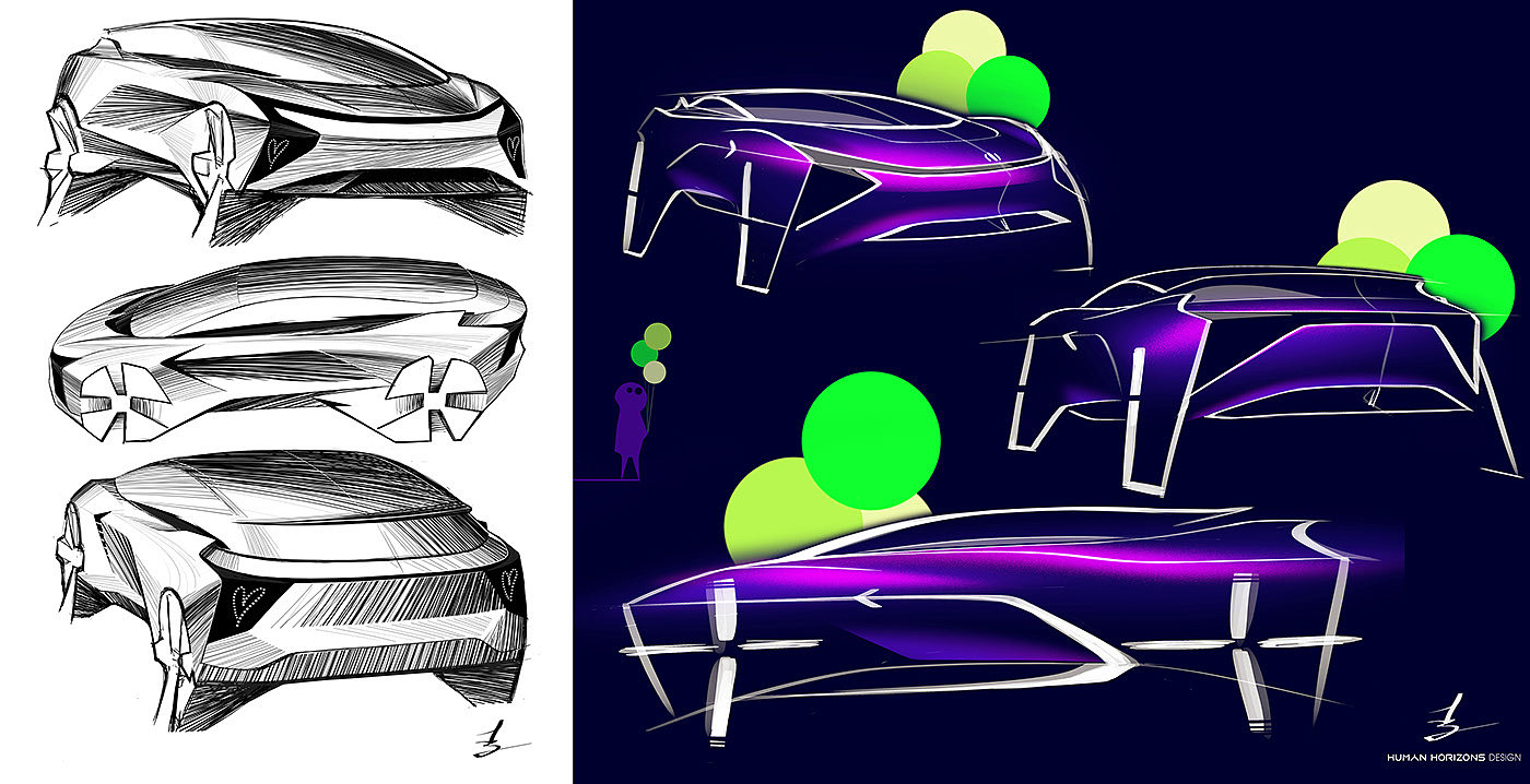 Design aesthetics，Electric vehicle，batch production，Concept Car，