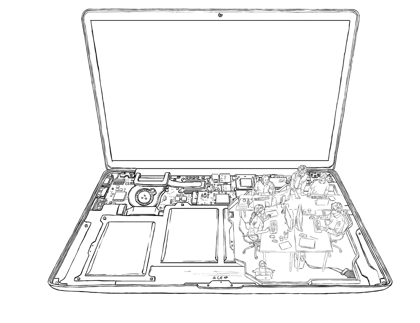 cgi，ipad，office，Digital art，