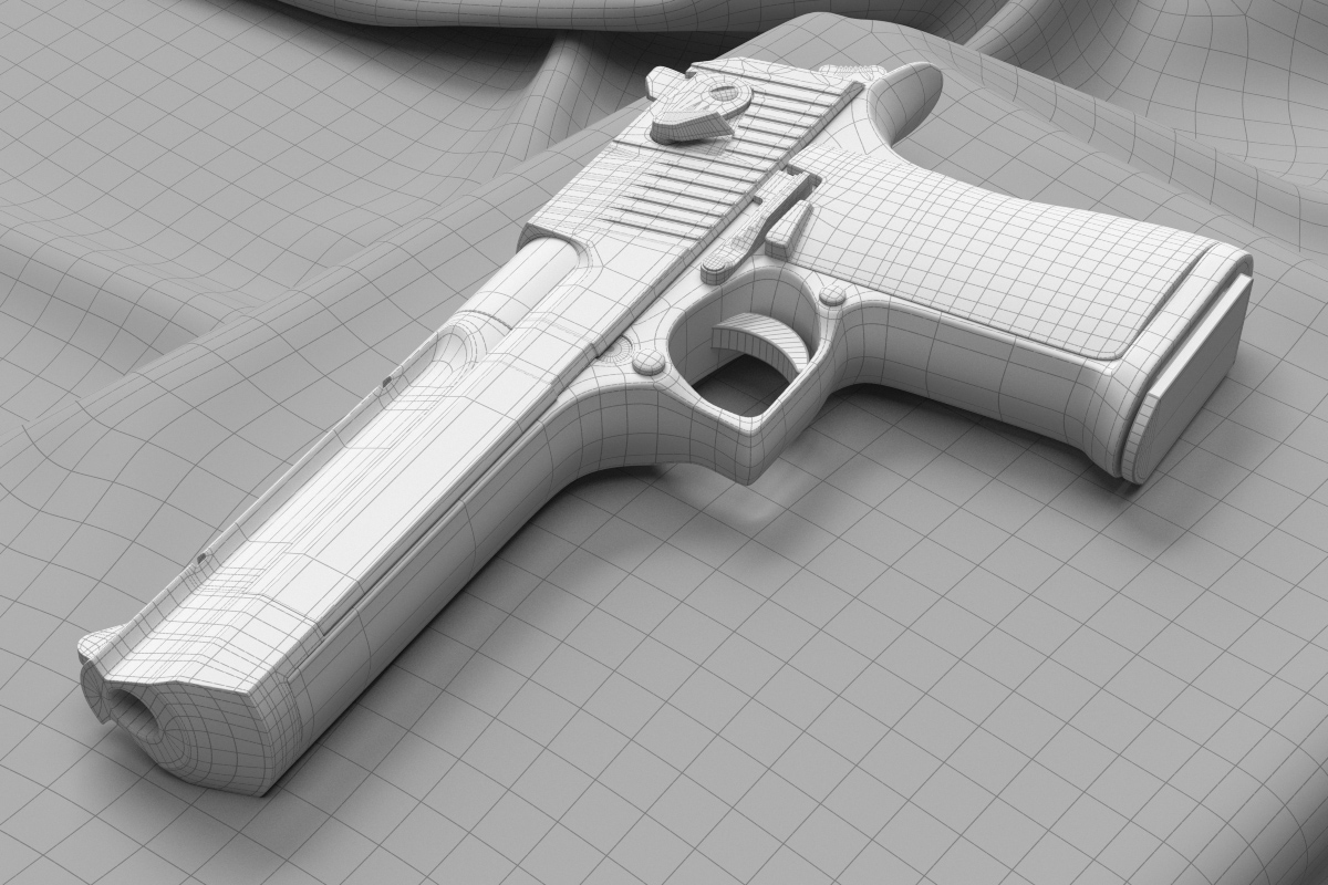 modeling，Texturization，visualization，gun，3d，Digital art，