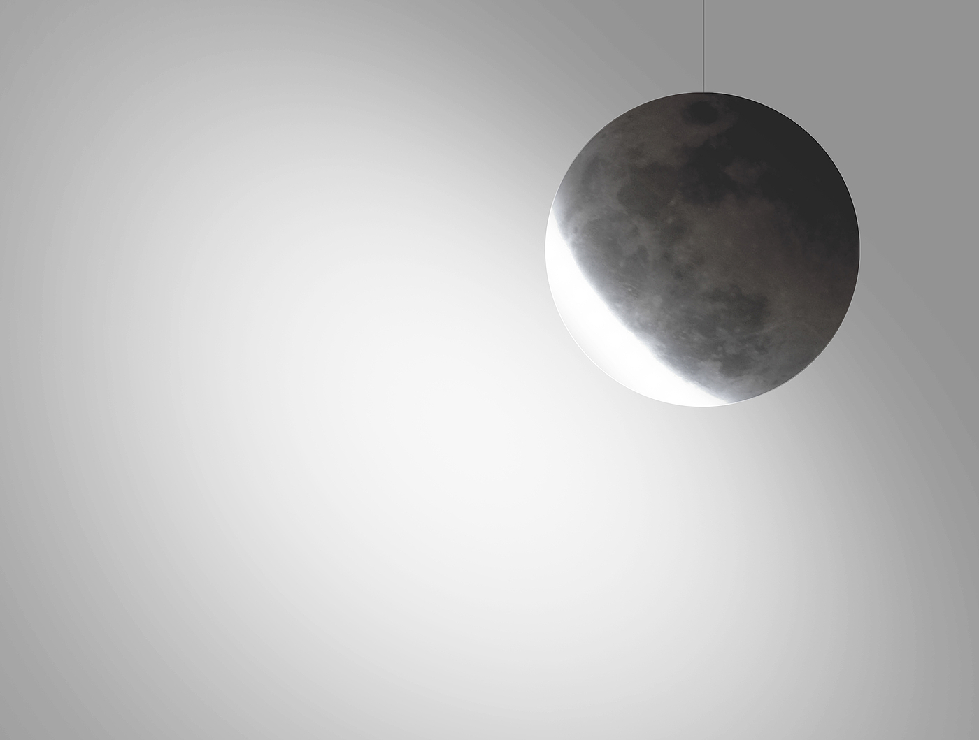 Lunar cycle lamp，MOON CYCLE LAMP，lamps and lanterns，industrial design，indoor，
