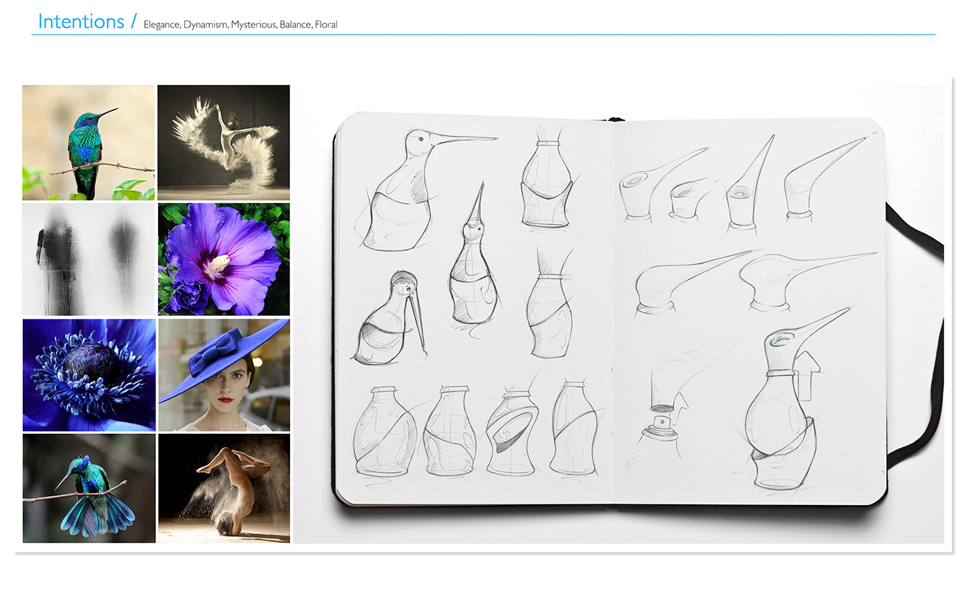 Perfume bottle，packing design，Glass，