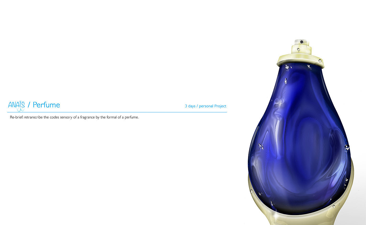 Perfume bottle，packing design，Glass，