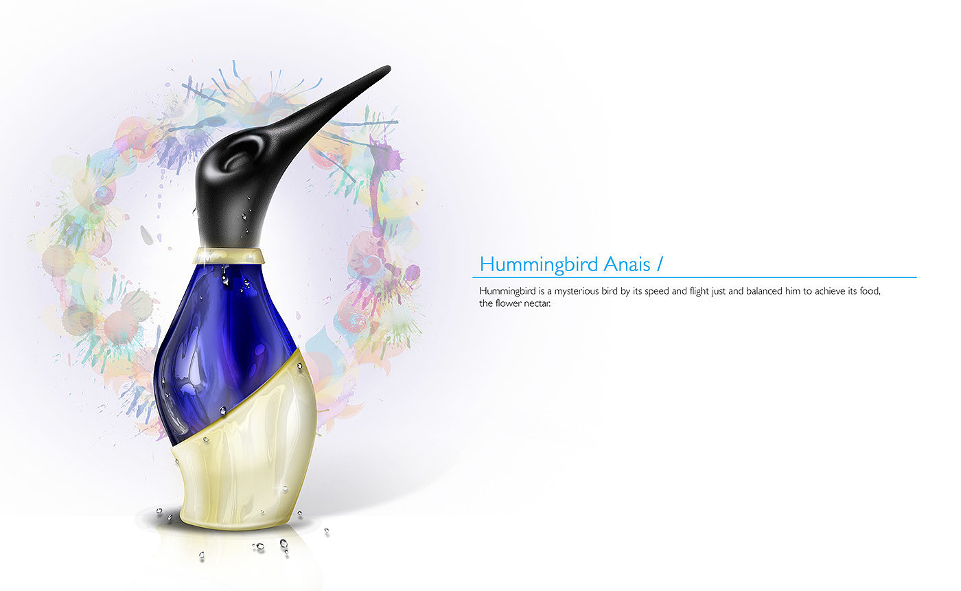 Perfume bottle，packing design，Glass，