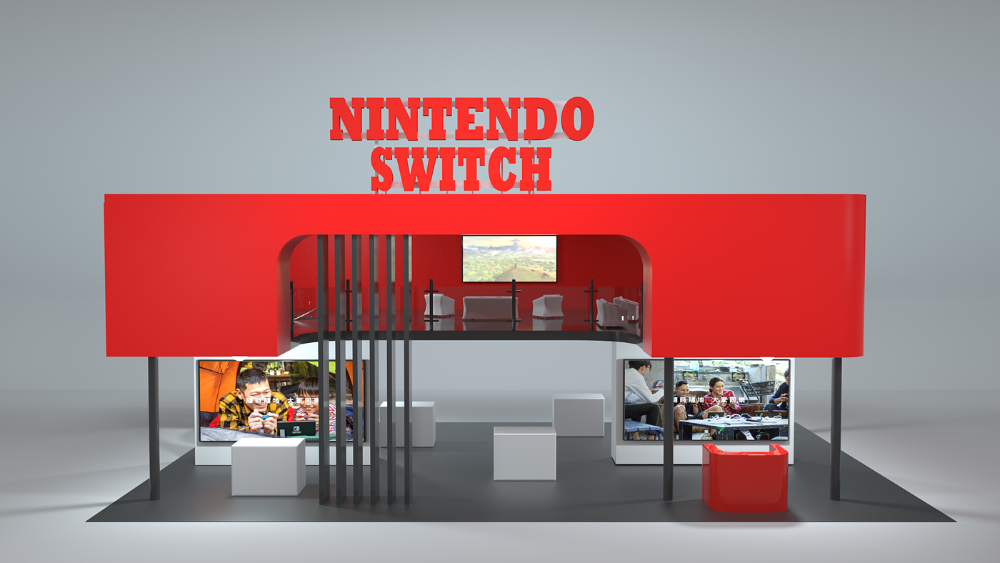 Nintendo switch showroom design，