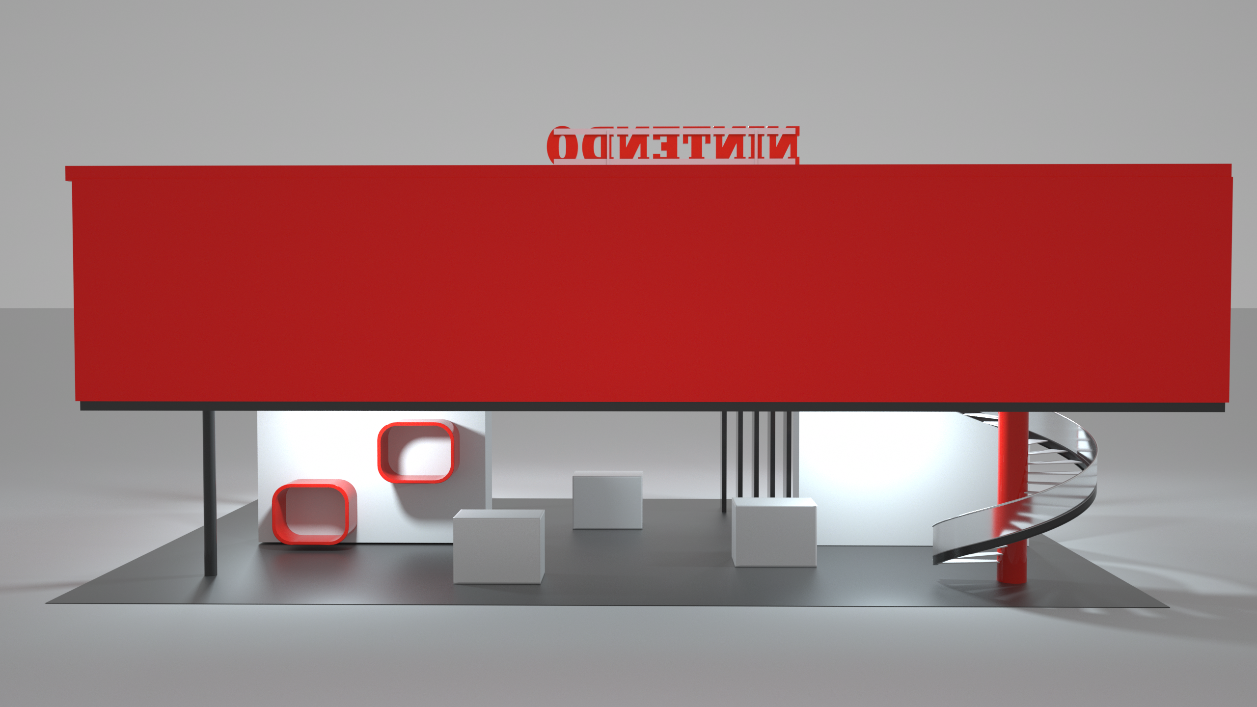 Nintendo switch showroom design，