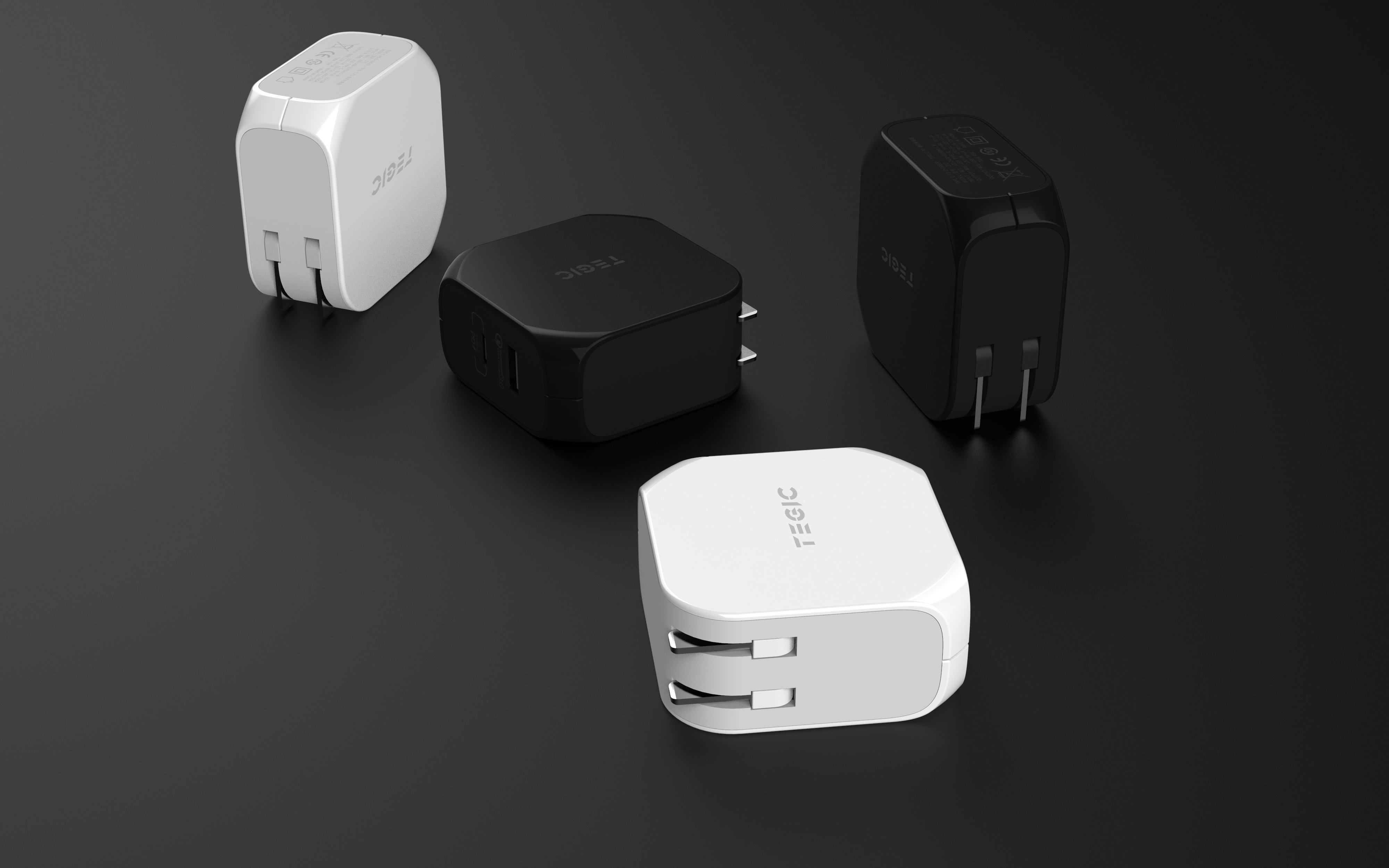 The power adapter，45W，Charging head，