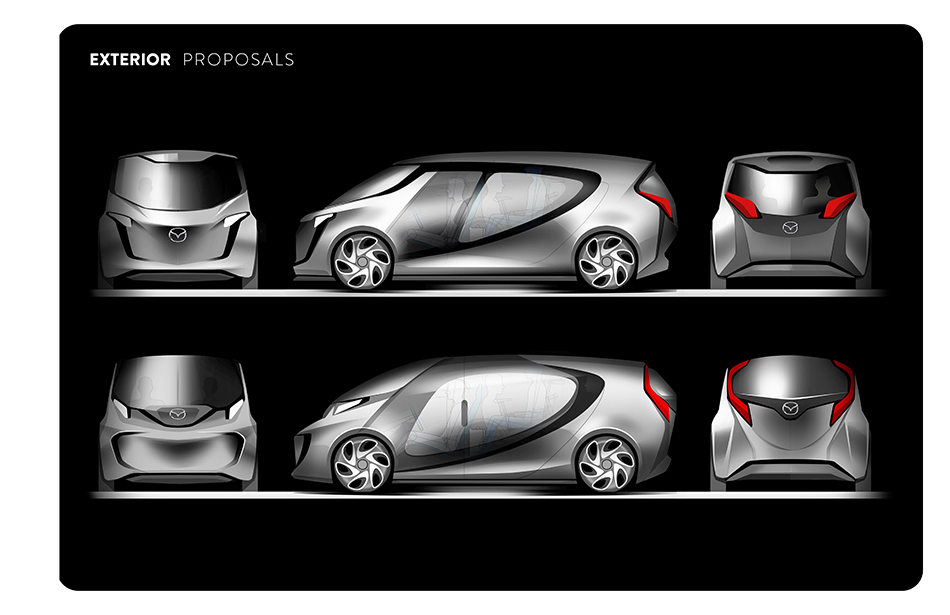 Hand drawn，automobile，mpv，Concept Car，intelligence，