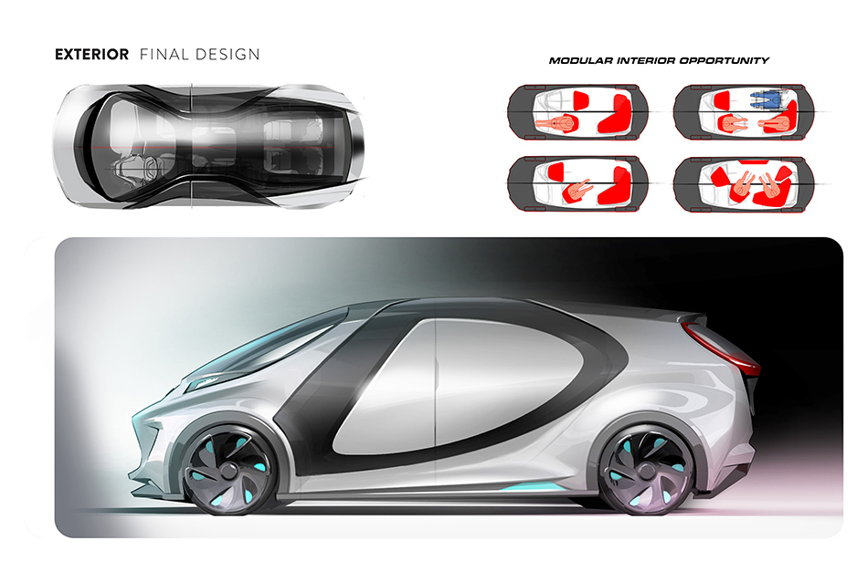 Hand drawn，automobile，mpv，Concept Car，intelligence，