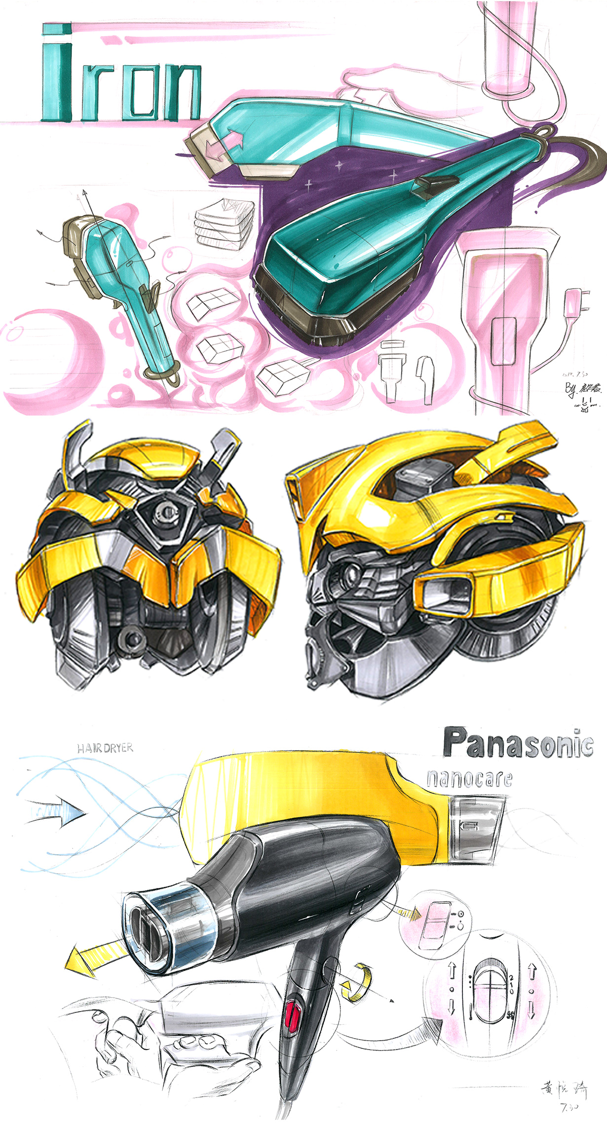 Hand drawn reinforcement，
