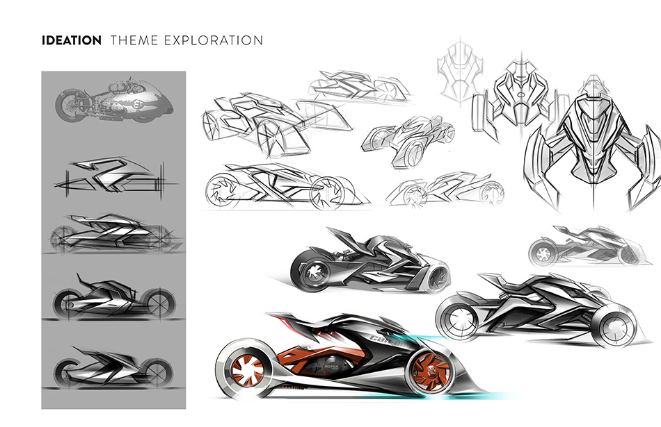 Hand drawn，intelligence，Cool，racing，industrial design，