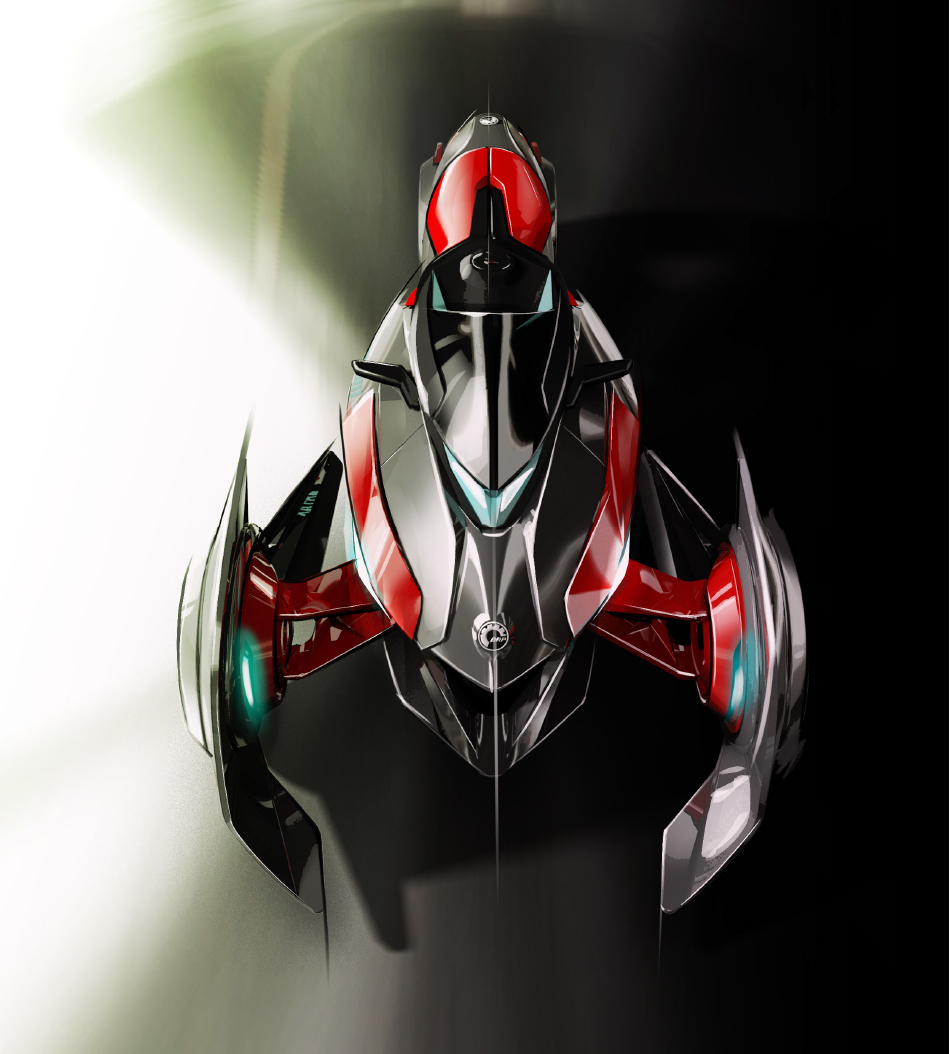 Hand drawn，intelligence，Cool，racing，industrial design，