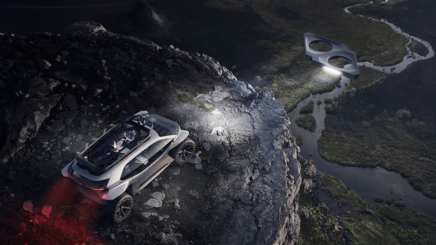 artificial intelligence，concept，Off-road vehicle，audi，
