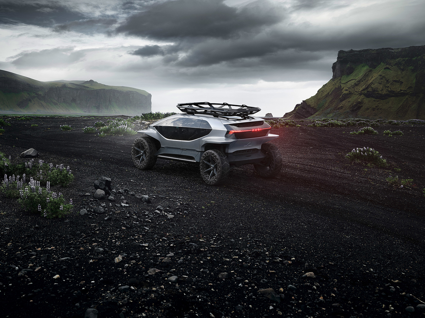 artificial intelligence，concept，Off-road vehicle，audi，