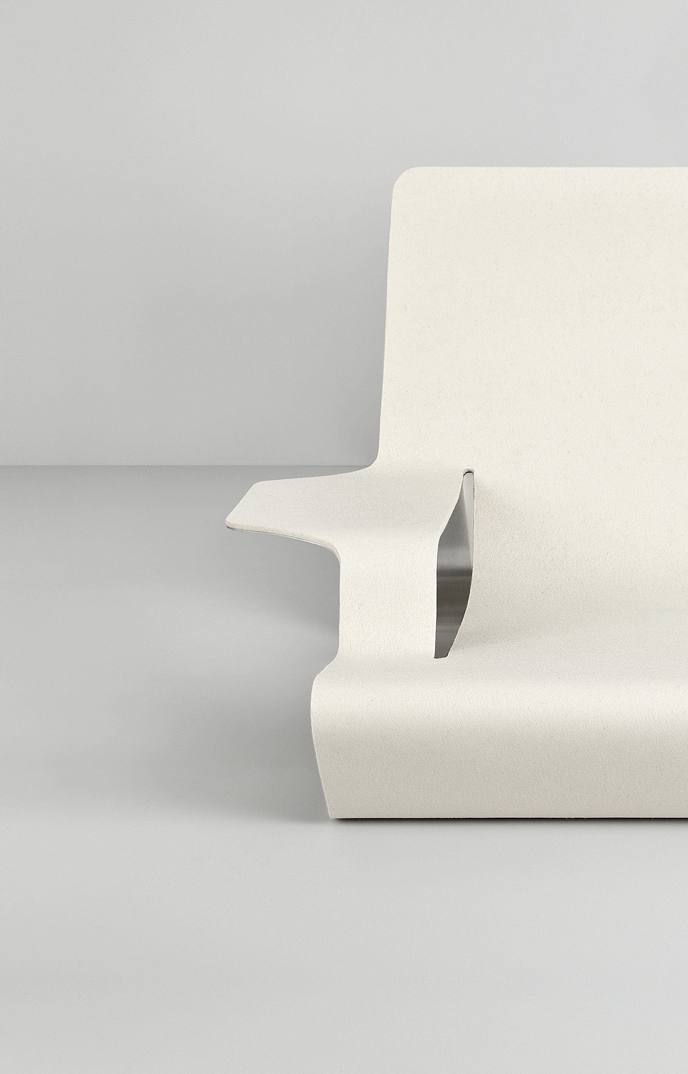 MDF Italy，white，Metal，chair，