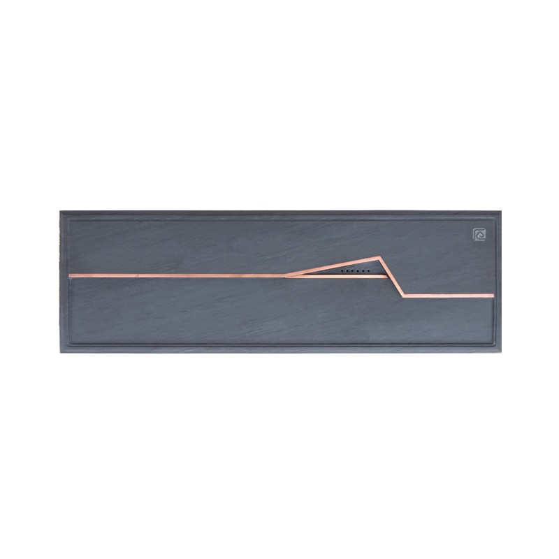 New Chinese style，She Inkstone，Stone tea tray, tea utensils, tea life and tea culture，Tea man，Tea affairs，set，Copper bar，workmanship，geometry，