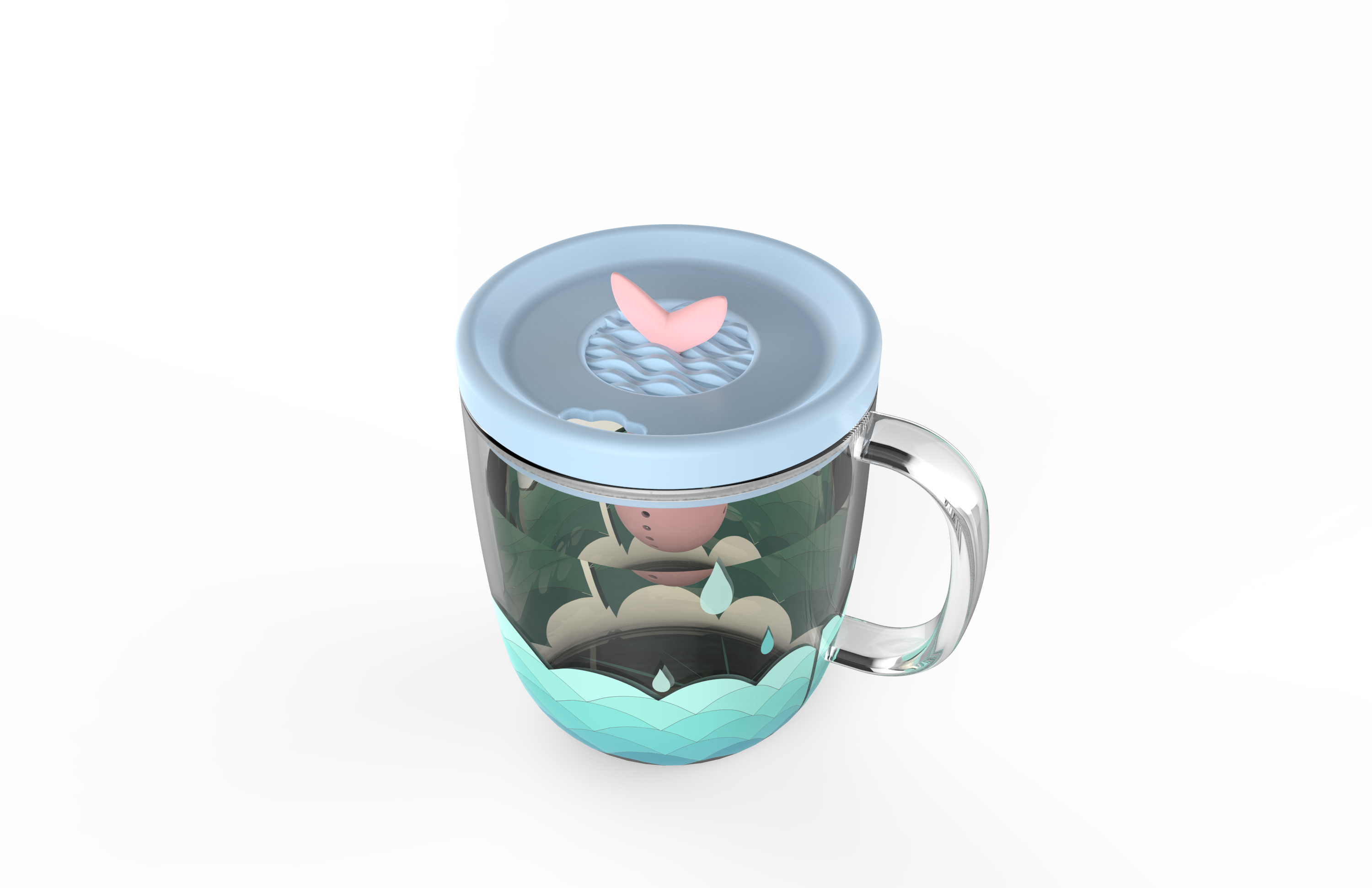 glass，Tea cup，Direct drinking cup，lovely，