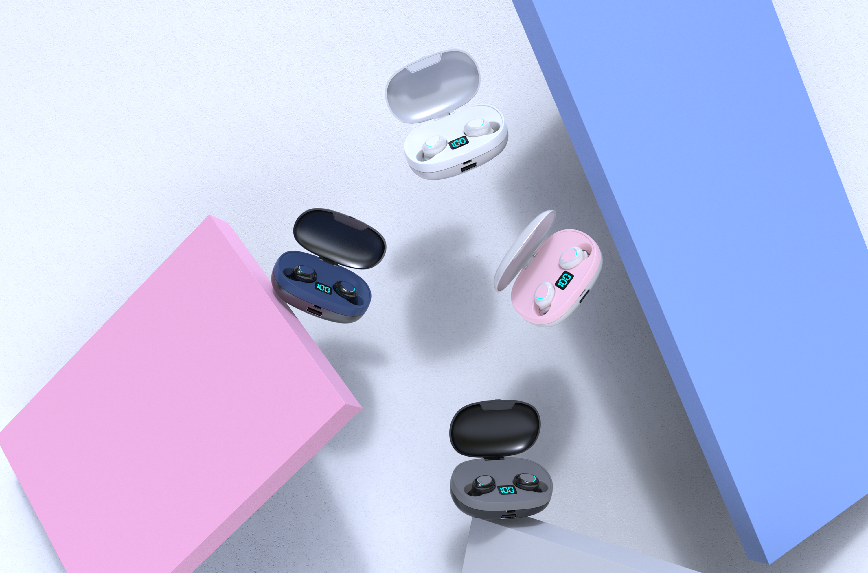 Bluetooth，headset，Bluetooth headset，True wireless，Wireless headset，scene，