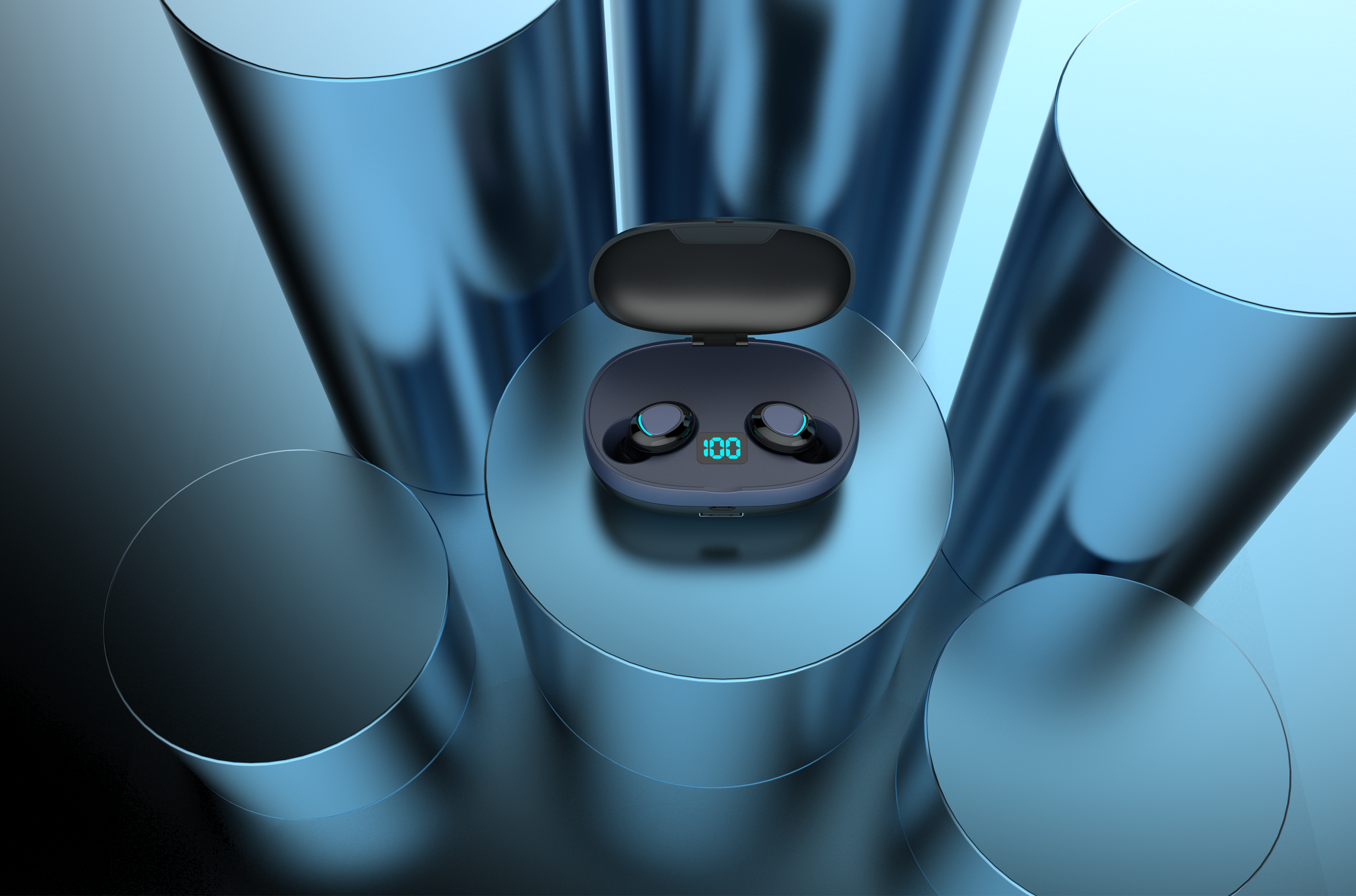 Bluetooth，headset，Bluetooth headset，True wireless，Wireless headset，scene，