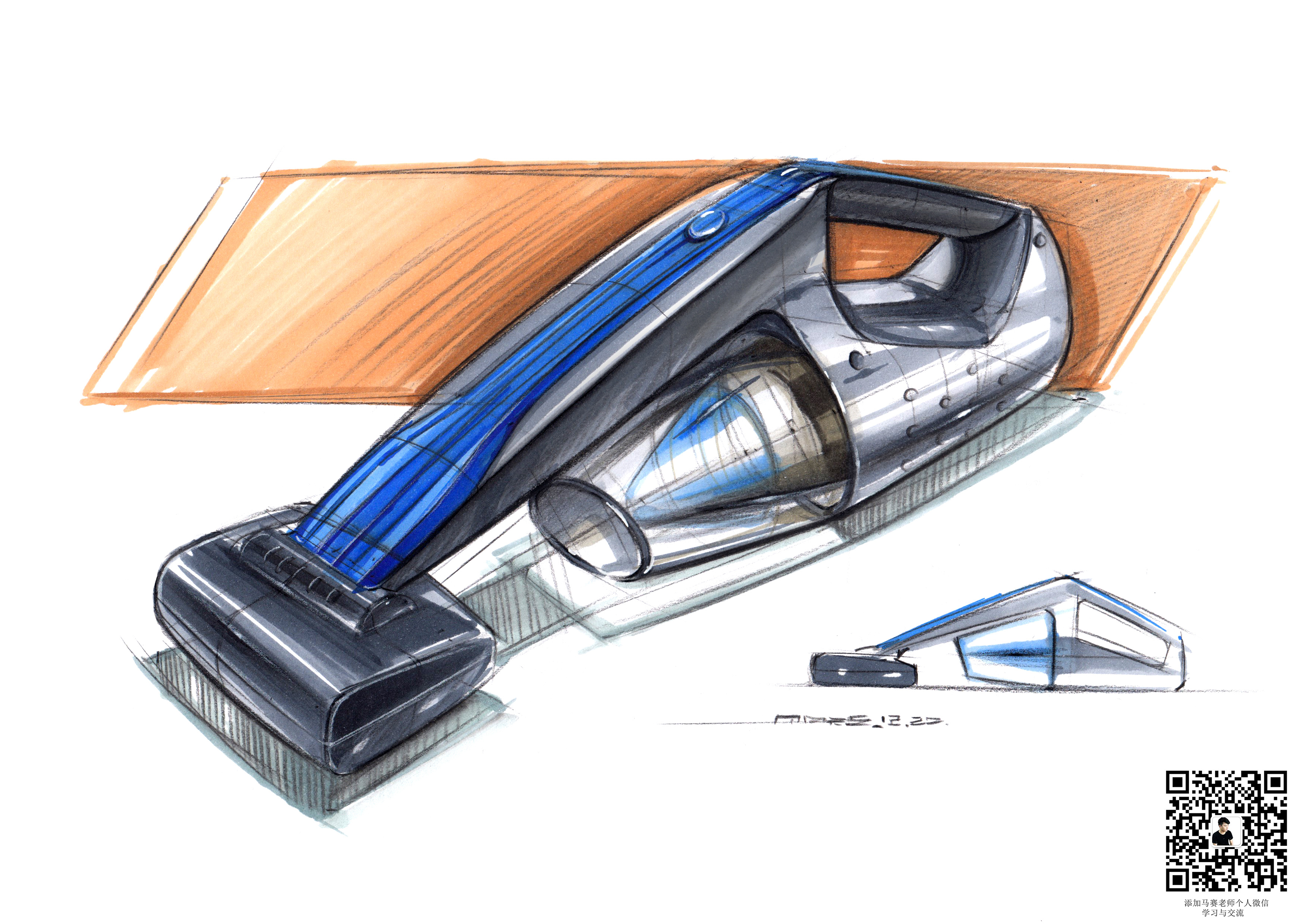 Marker rendering，Effect drawing of typesetting for postgraduate entrance examination，Sketch thinking divergence，Hand drawn renderings of industrial design，Hand drawn industrial products，Hand drawn household appliances，