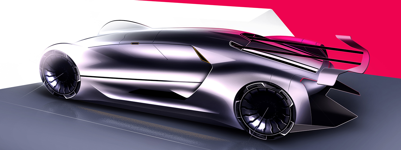 Automatic design，Sports car，Visual design，Cool，fashion，