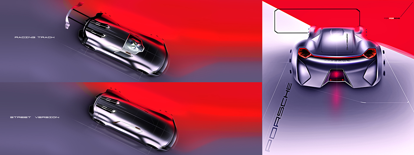 Automatic design，Sports car，Visual design，Cool，fashion，