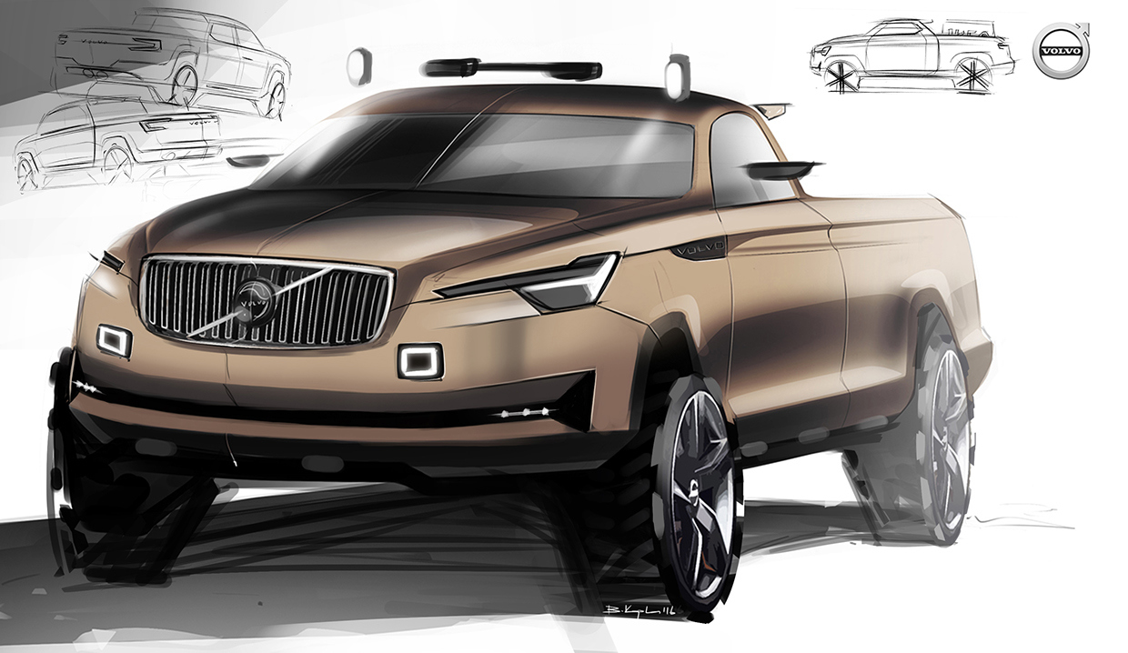 Pickup，industrial design，product design，vehicle，Hand drawn，
