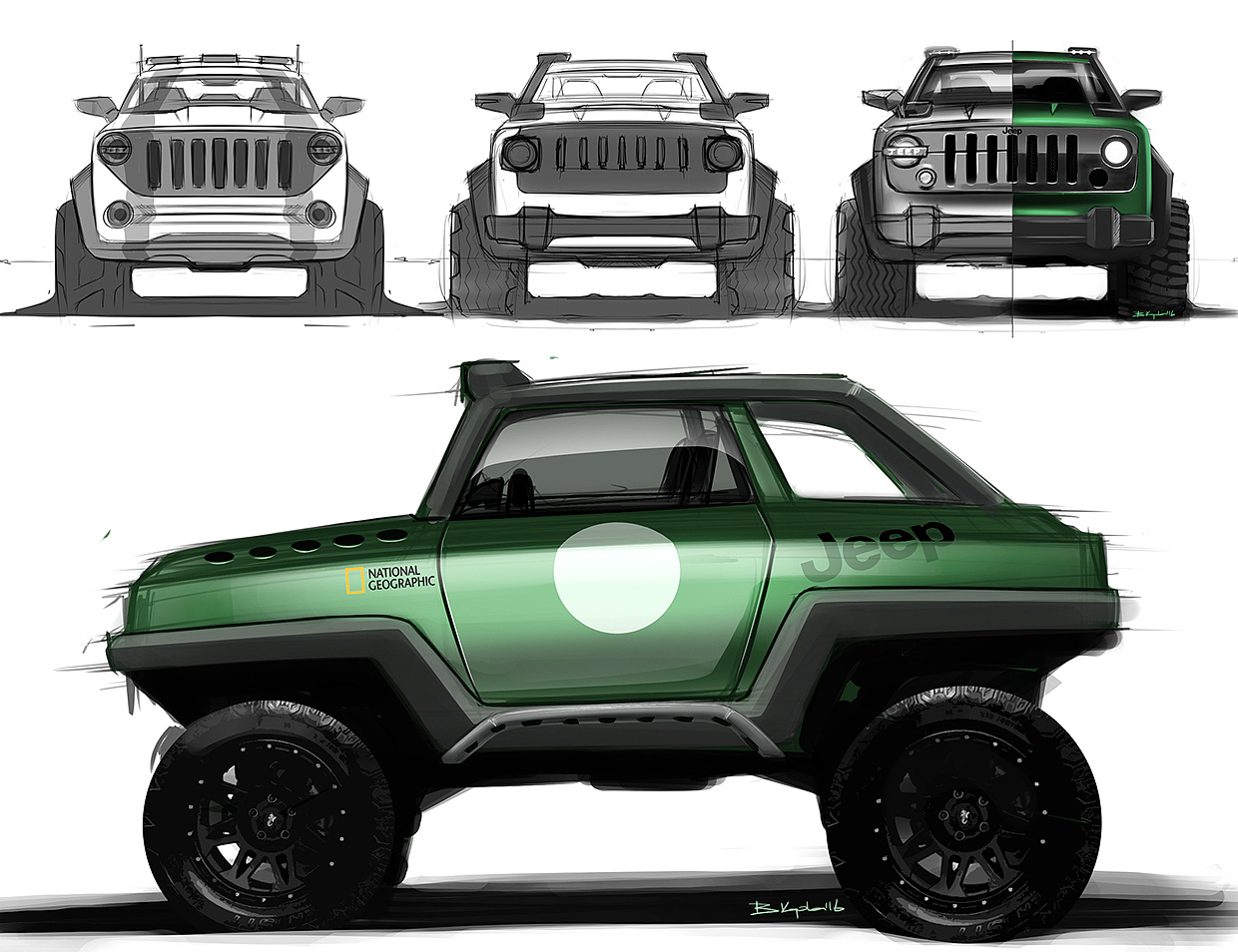 Pickup，industrial design，product design，vehicle，Hand drawn，