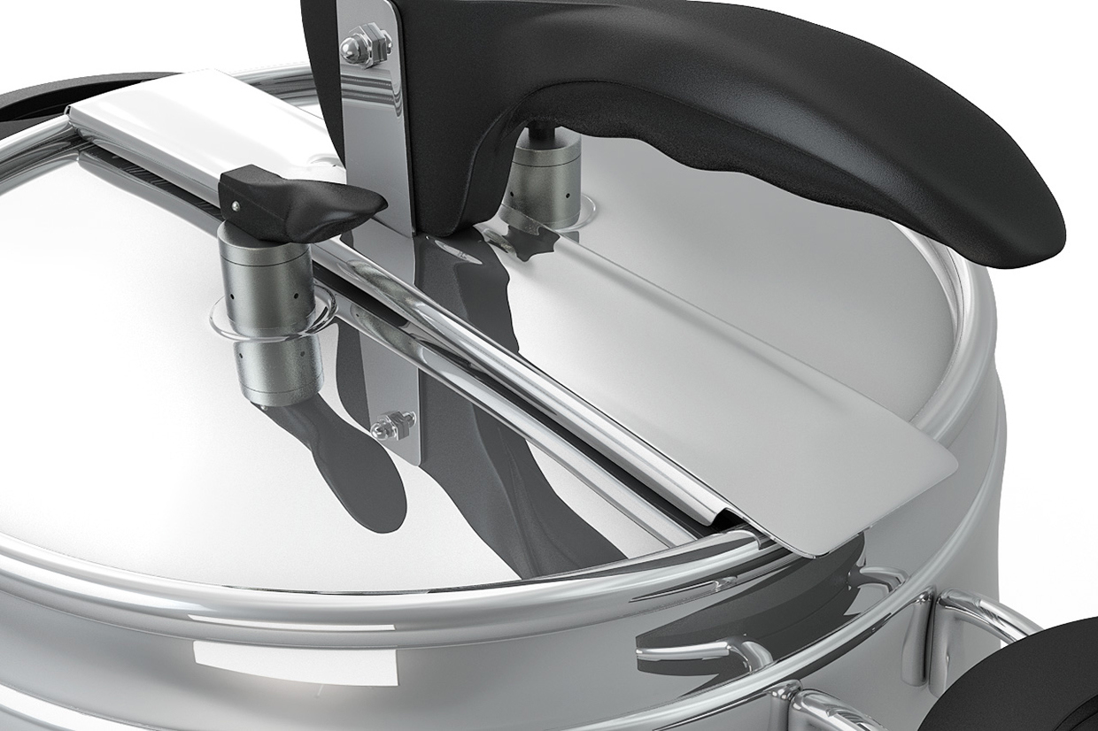 Kitchen supplies，Pressure cooker，visualization，three-dimensional，articles for daily use，