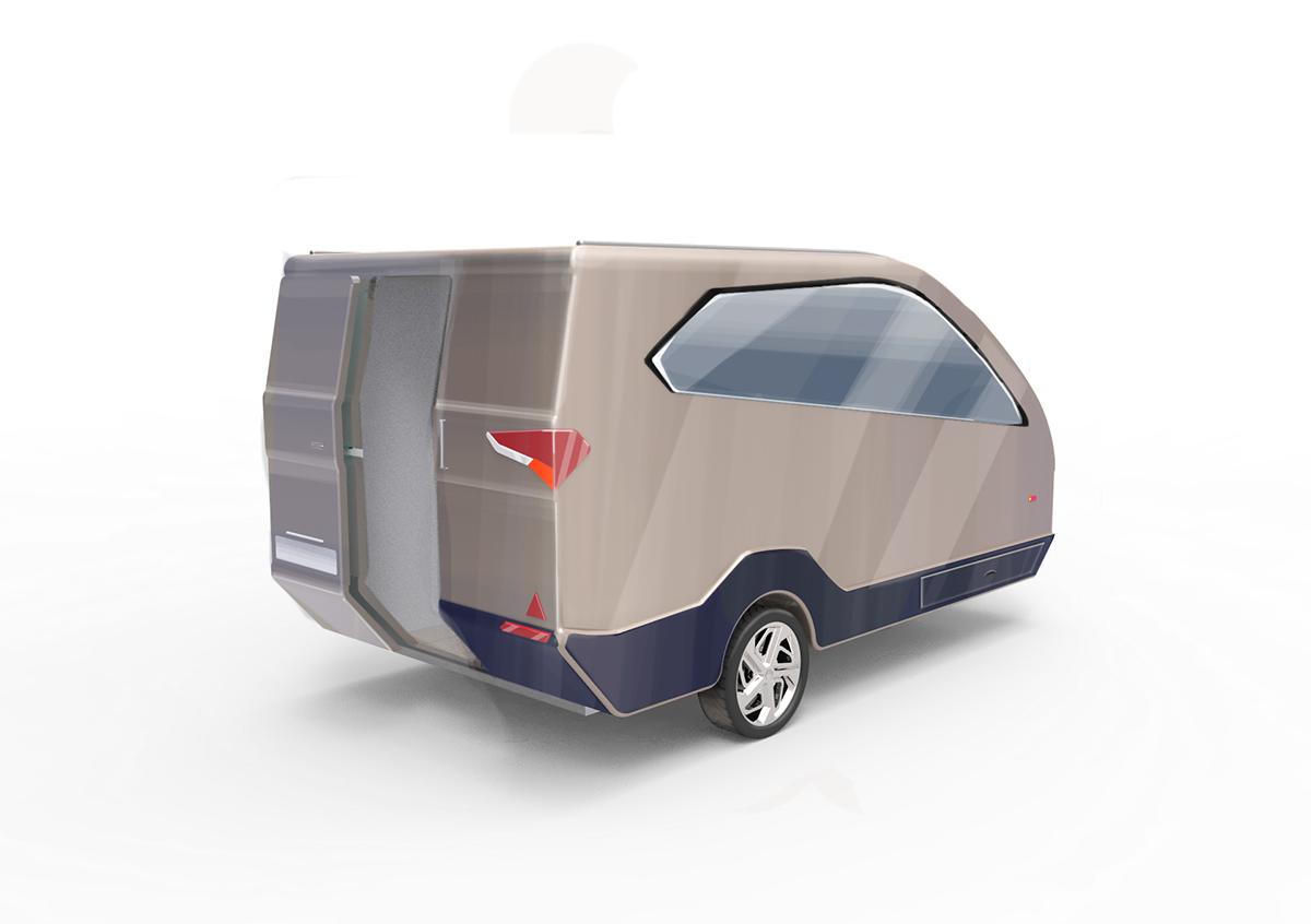 trailer，Movable house，industrial design，product design，comfortable，