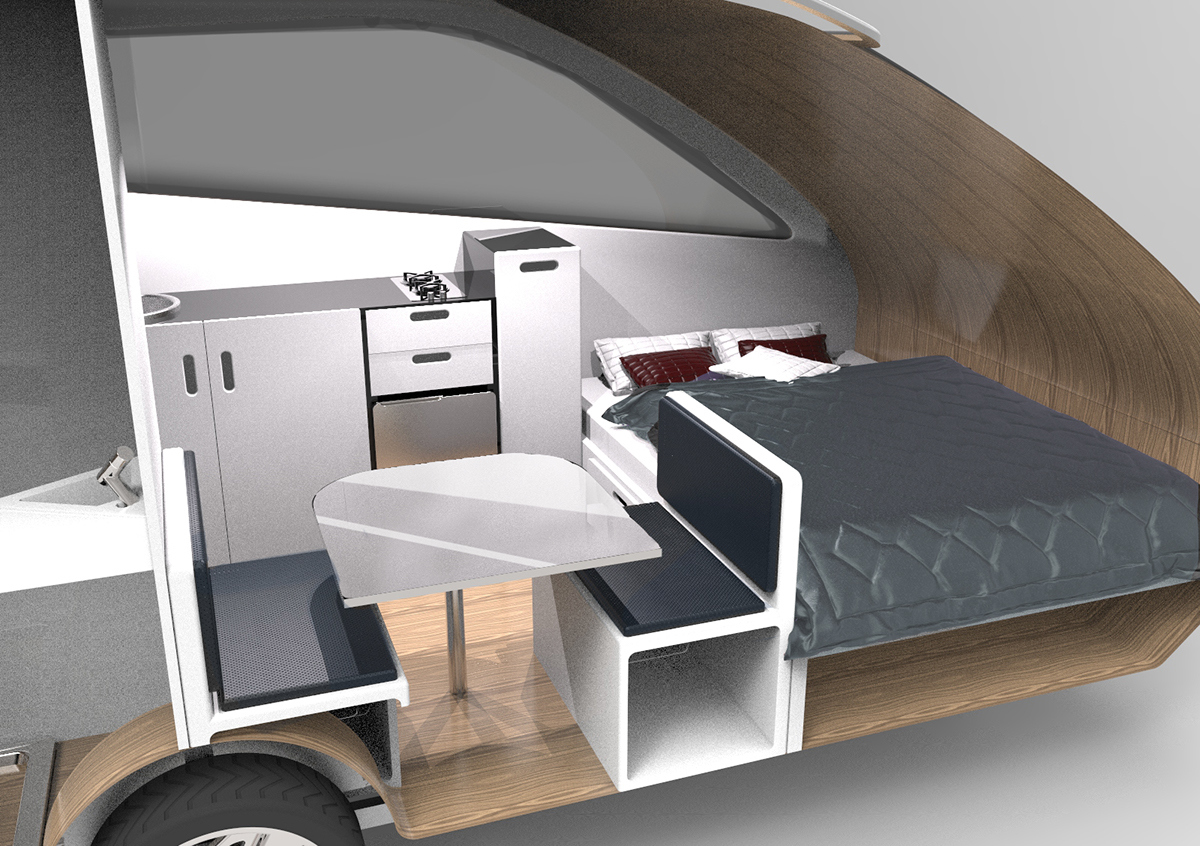 trailer，Movable house，industrial design，product design，comfortable，