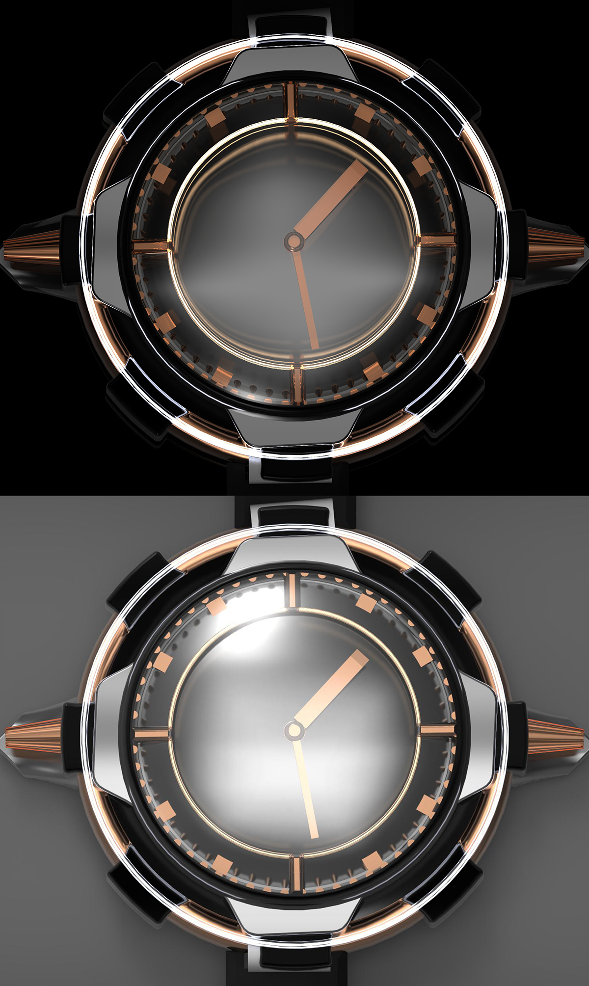 Mechanics，novel，Metallic texture，product design，Wristwatch，decorate，