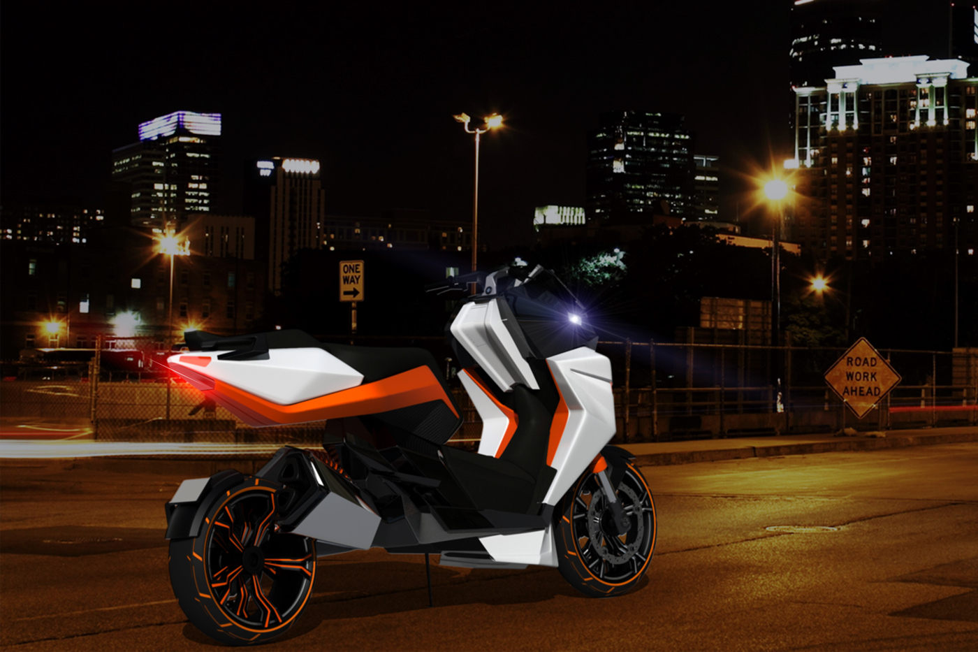 intelligence，science and technology，Concept car design，motorcycle，design sketch，