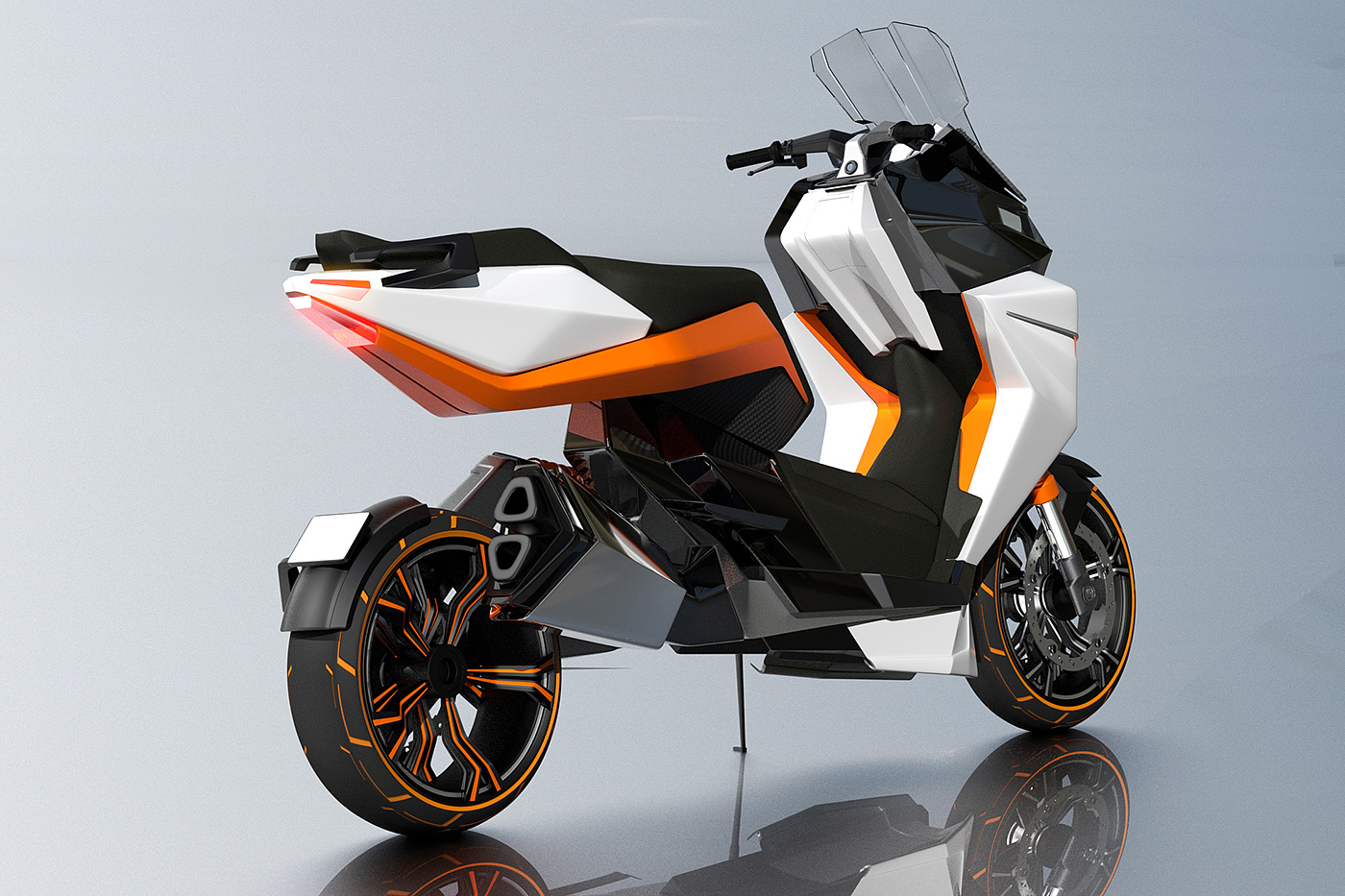 intelligence，science and technology，Concept car design，motorcycle，design sketch，