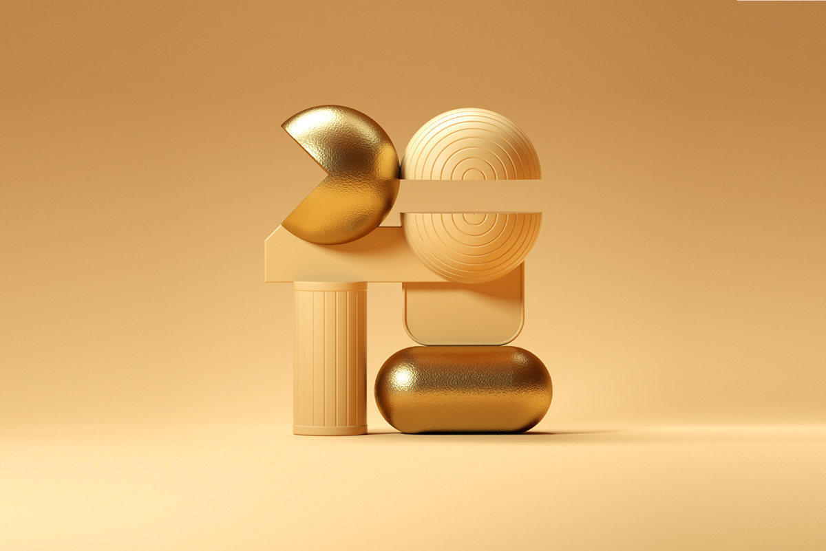 logo，Visual design，3d illustration，Type Collection，