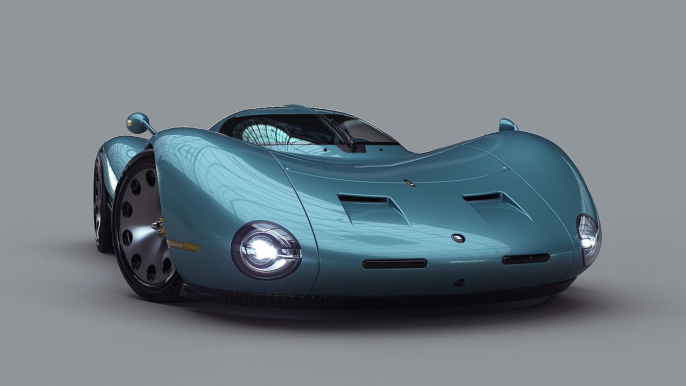 蓝色，工业设计，汽车，Concept Car，概念汽车，