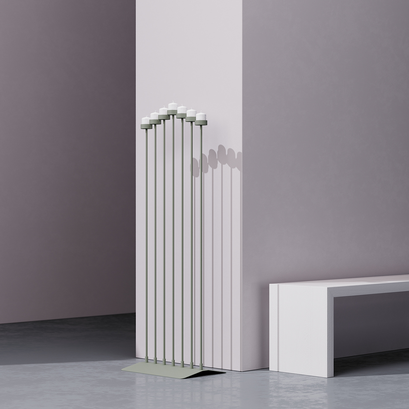 Candlestick，Minimalist，MENORAH，