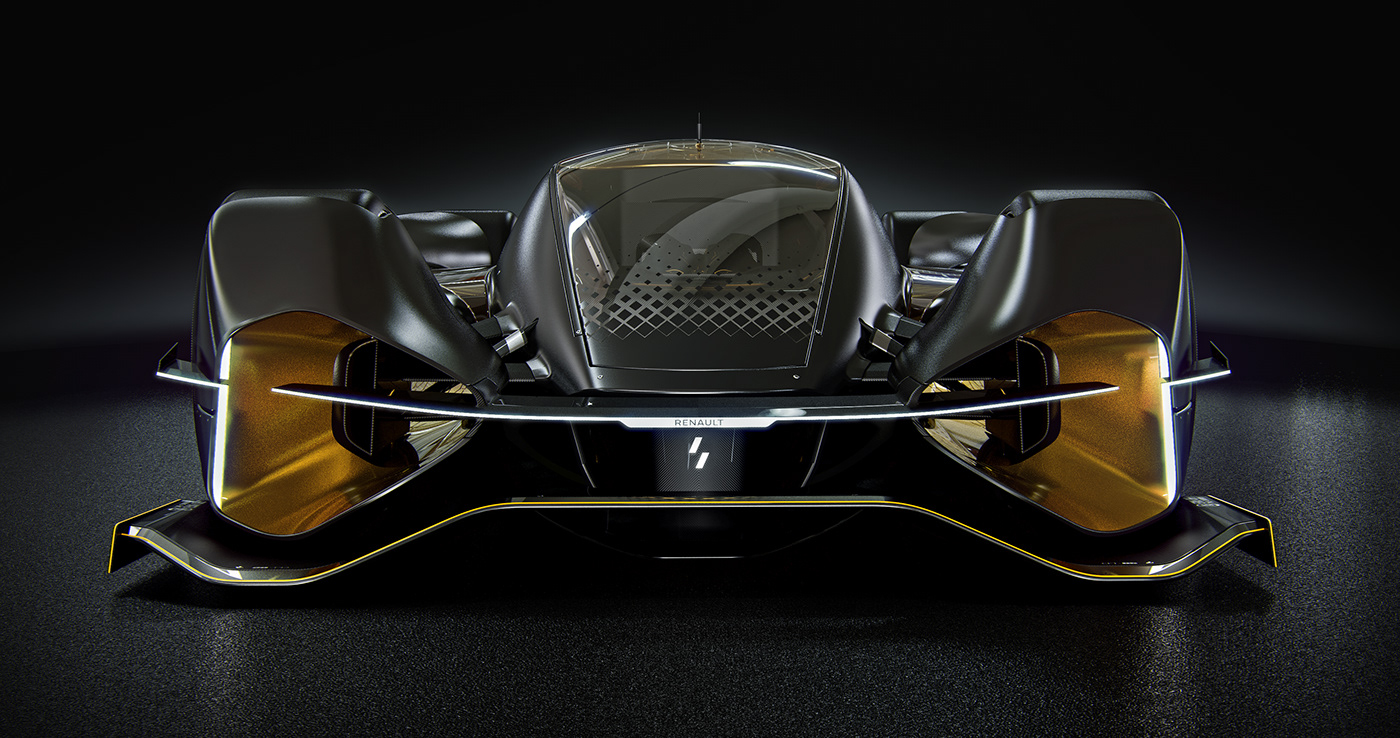 golden，conceptual design，Automobile design，Renault Le Mans，