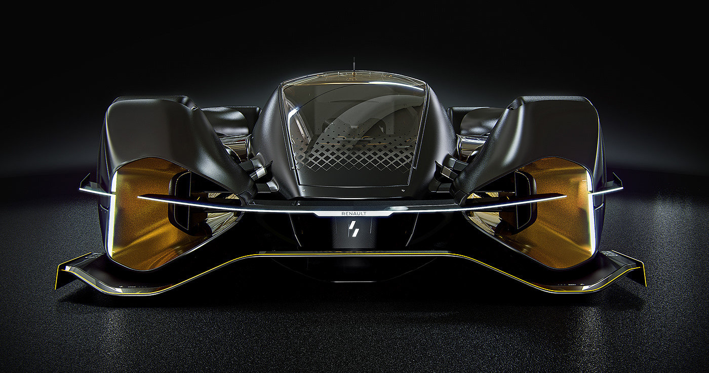 golden，conceptual design，Automobile design，Renault Le Mans，