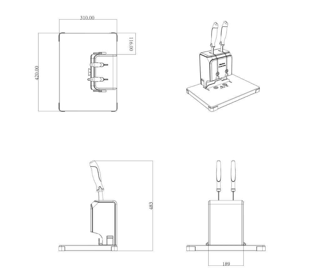 Financial binding machine，stapler，Stationery design，Office product design，Simple design，shredder，Stationery，Power key，