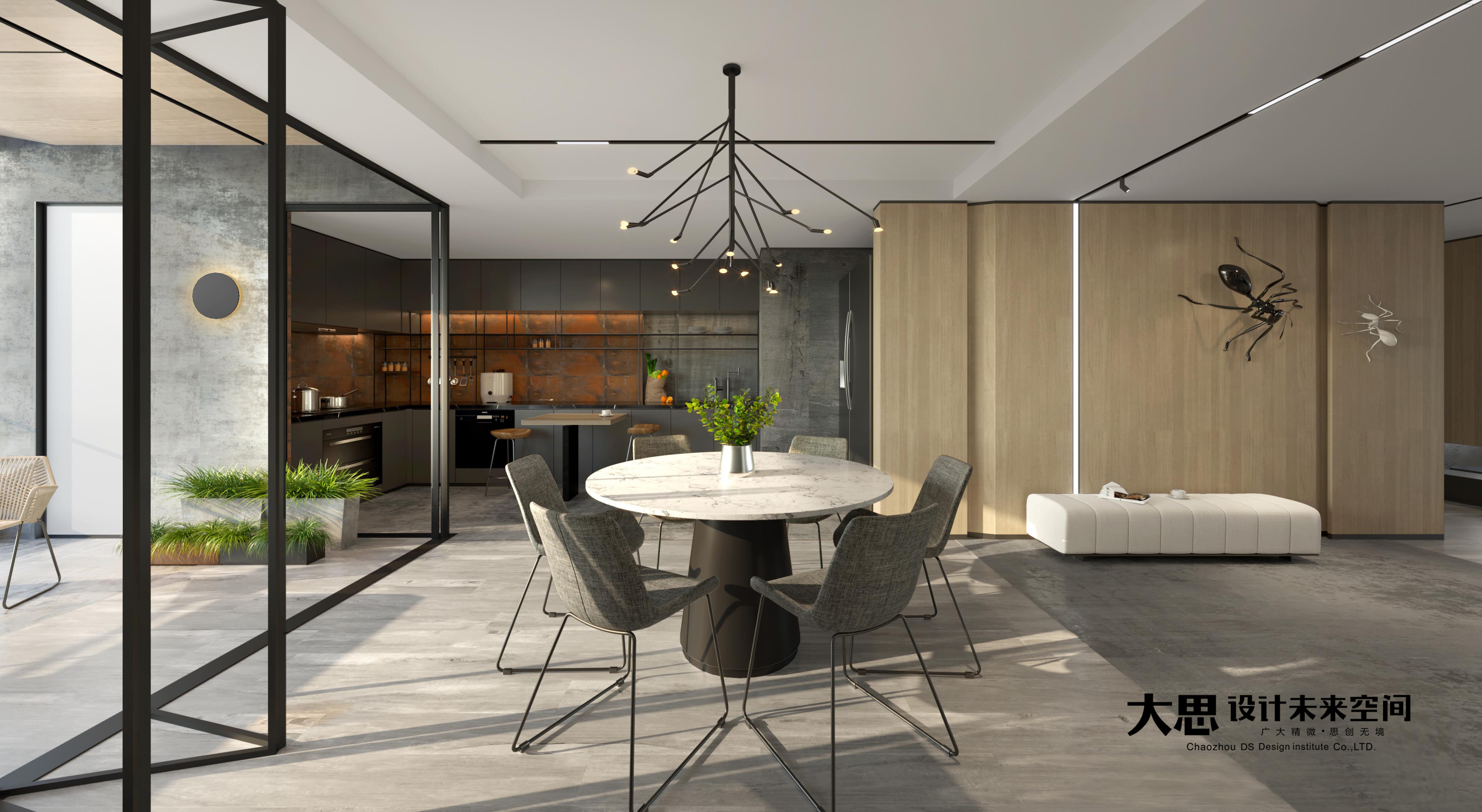 Big thinking design，Modern simplicity，Villa residence，Interior design，