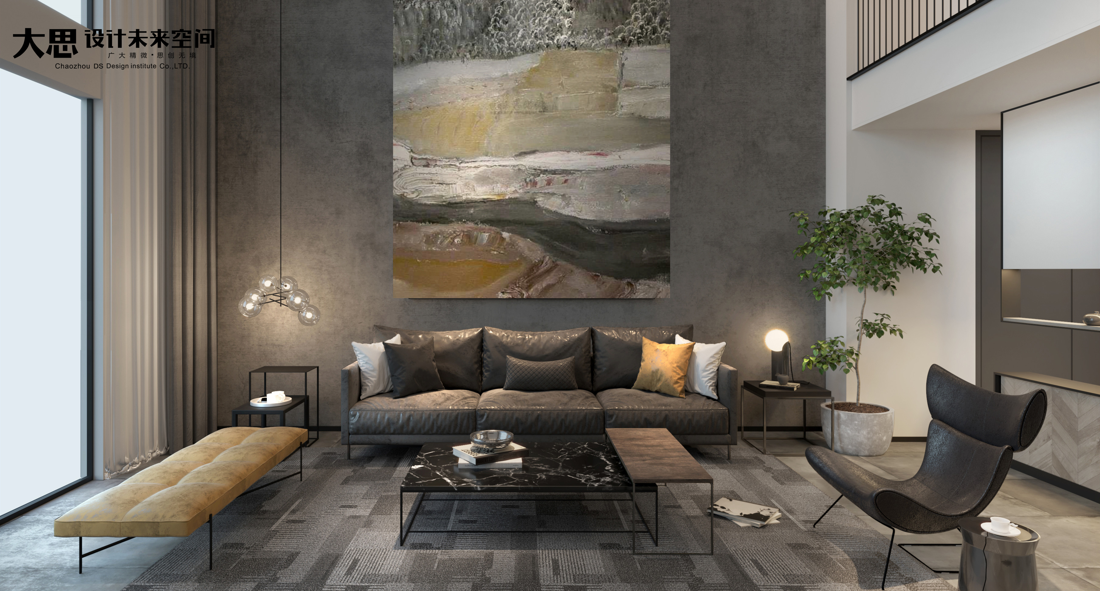 Big thinking design，compound，Modern simplicity，Villa residence，Interior design，