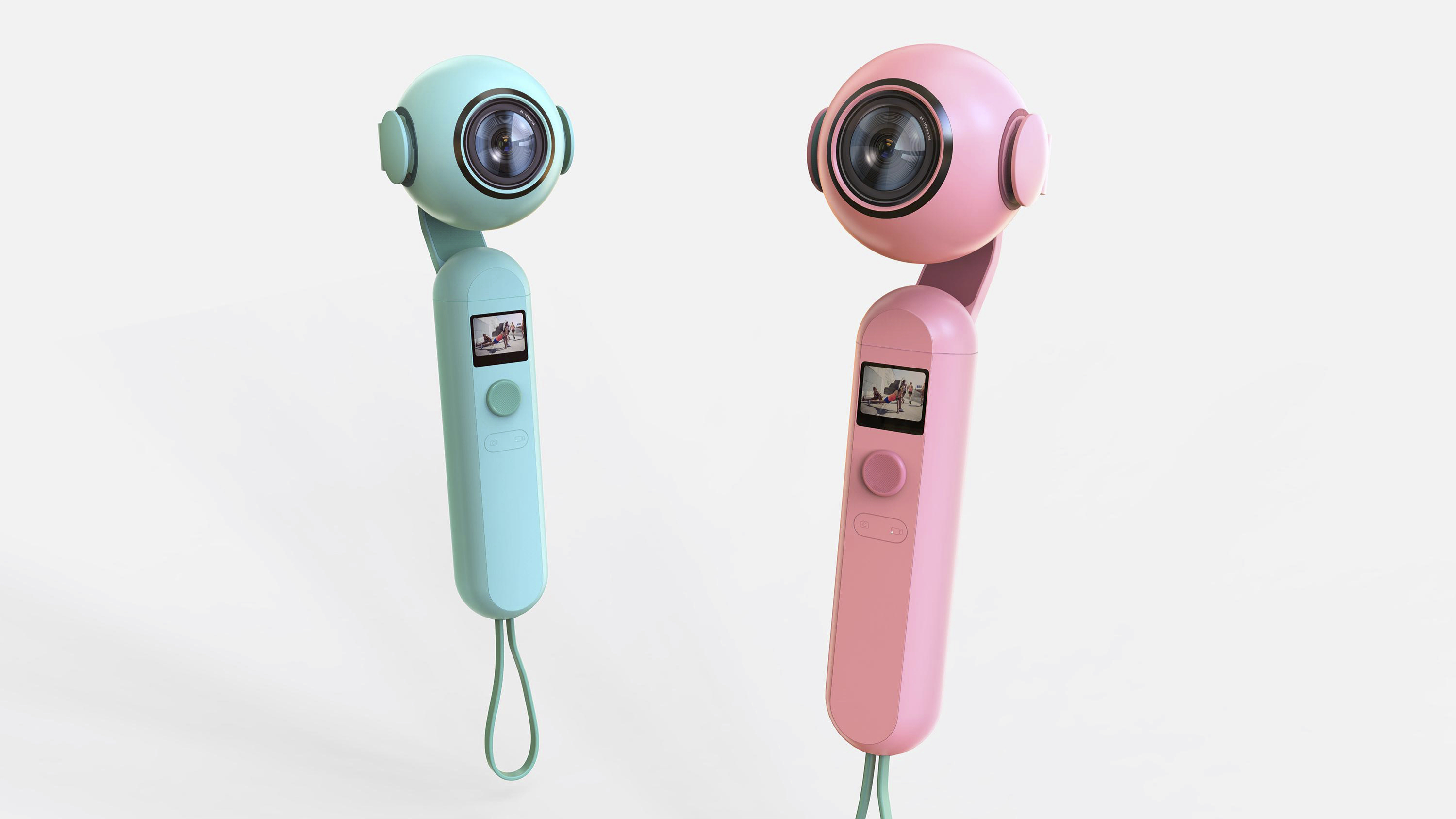 Handheld PTZ，product design，sample reels，Render，keyshot，