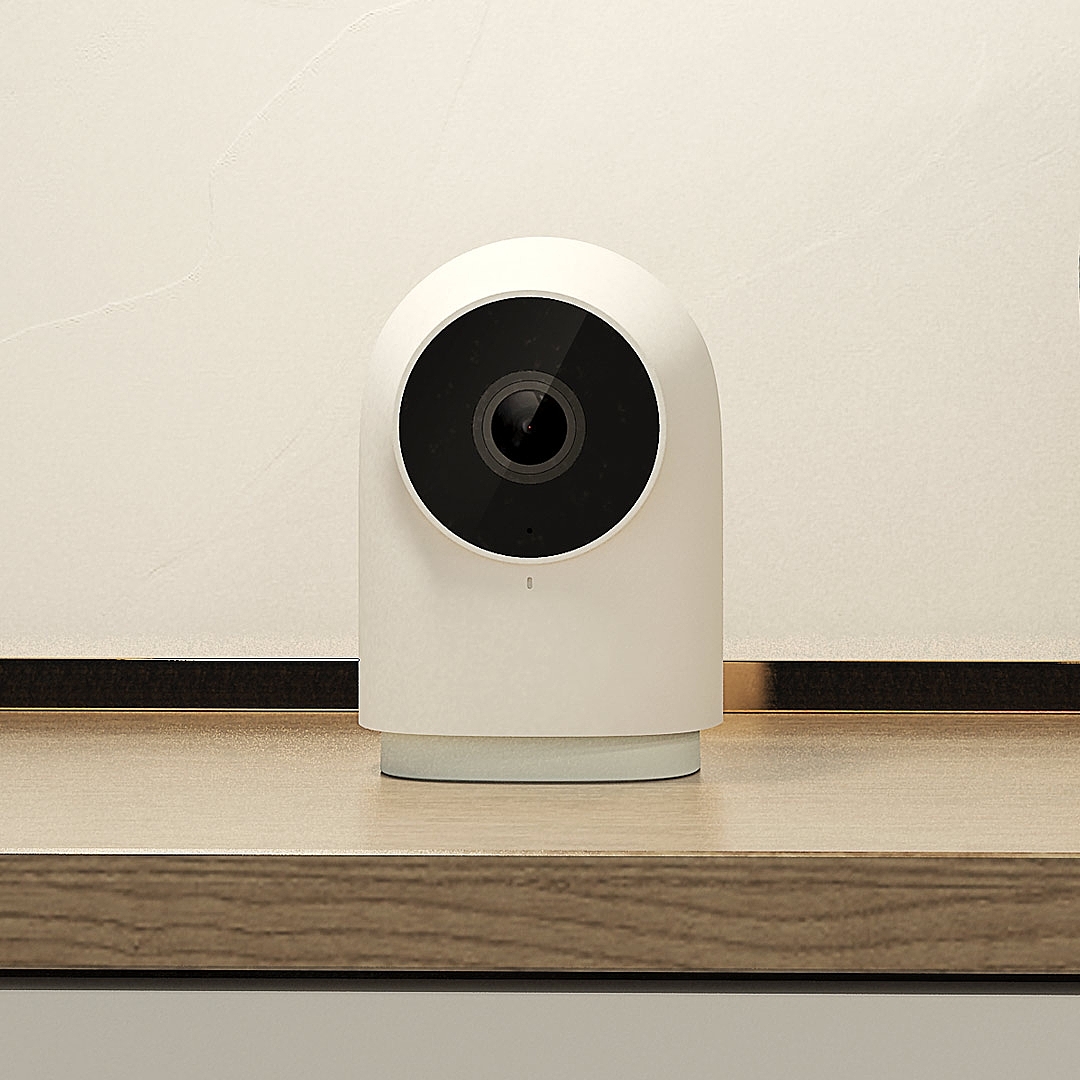 小米，Aqara Smart Camera，夜视镜，红外线，2019红点产品设计大奖，reddot，监控，白色，