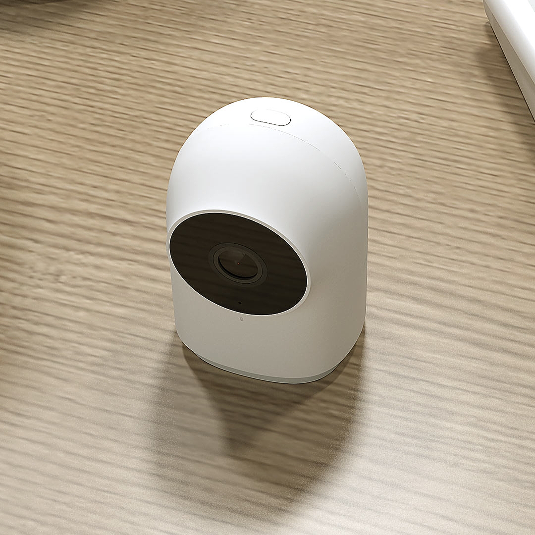 小米，Aqara Smart Camera，夜视镜，红外线，2019红点产品设计大奖，reddot，监控，白色，